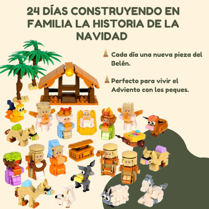 Calendario de Adviento para Construir el Belén