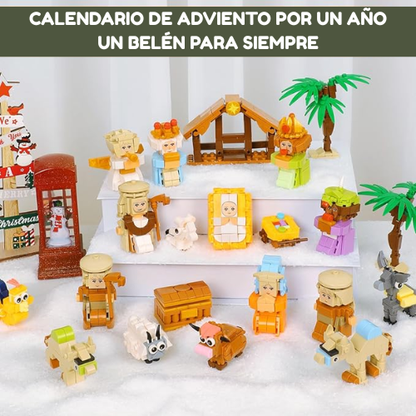 Calendario de Adviento para Construir el Belén
